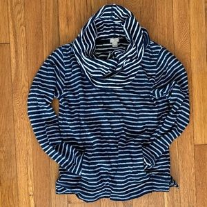 J. Crew cowl neck, long-sleeve top.